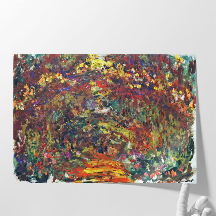 Path under the Rose Trellises, Giverny, 1920 - 1922 - Canvas Print Wall Art