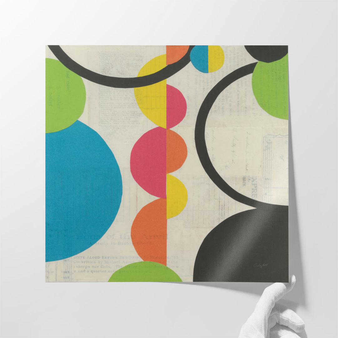 Big Modern Wall Painting for Hallway – large geometric print with minimal design