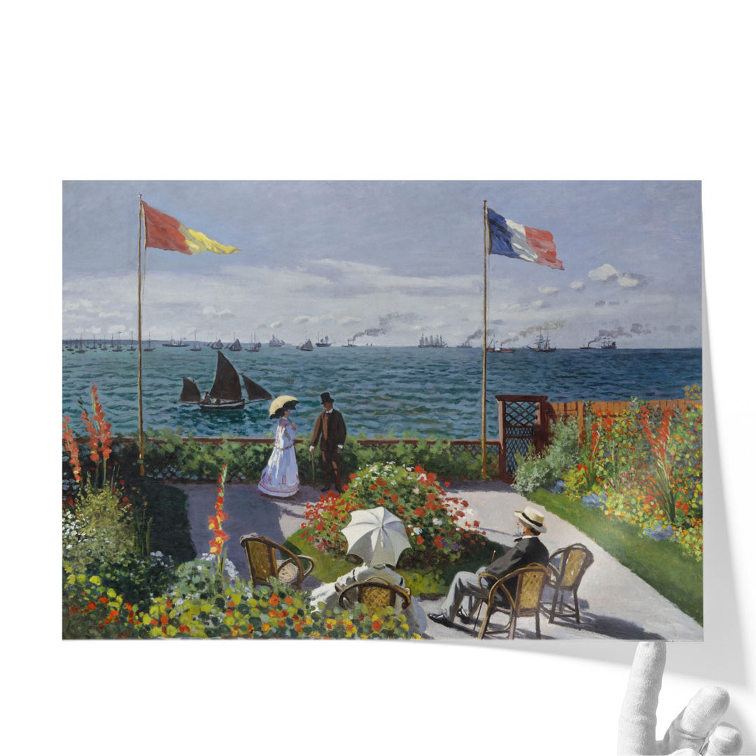 Garden at Sainte-Adresse - Canvas Print Wall Art