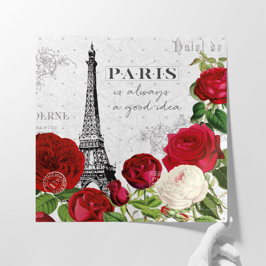 Rouge Paris II - Canvas Print Wall Art