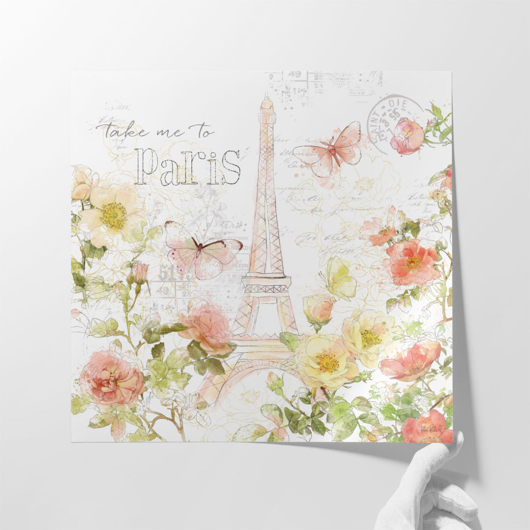 Painting Paris II - Canvas Print Wall Art