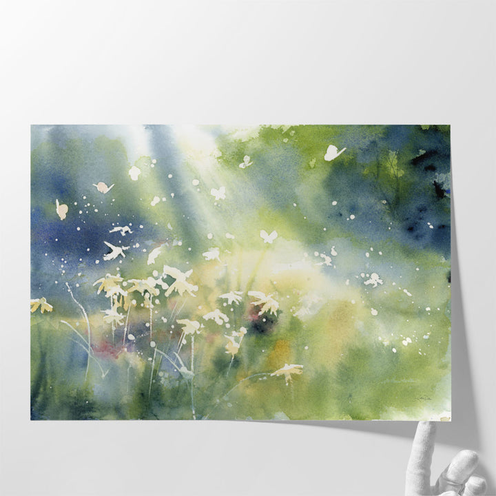 Very large scenic hallway wall art