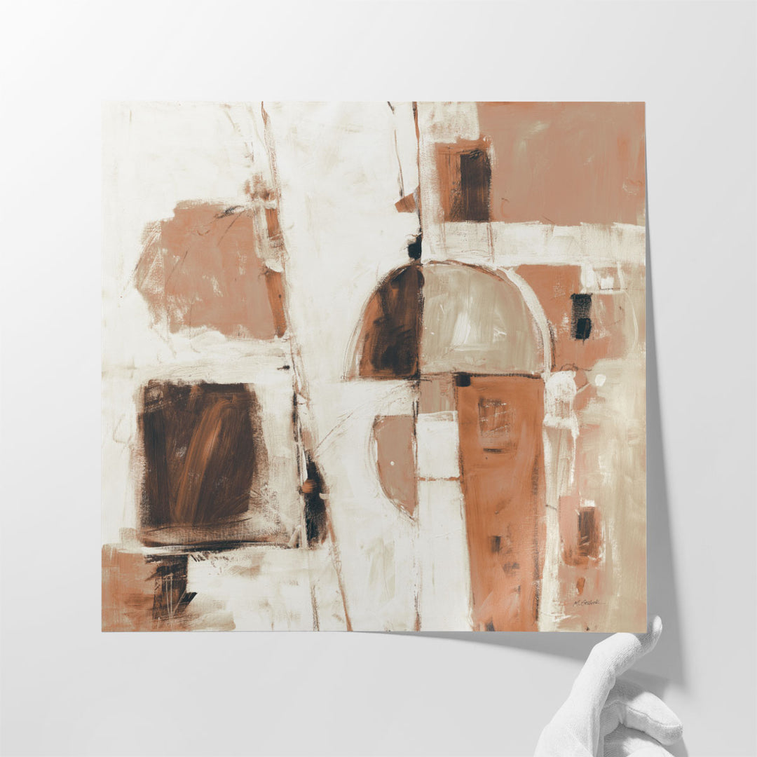 Down To The Street Neutral - Canvas Print Wall Art