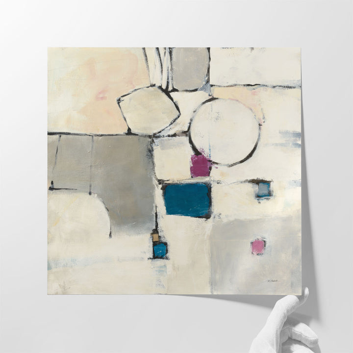 Oversized Framed Wall Art for Entryway – large minimal geometric print