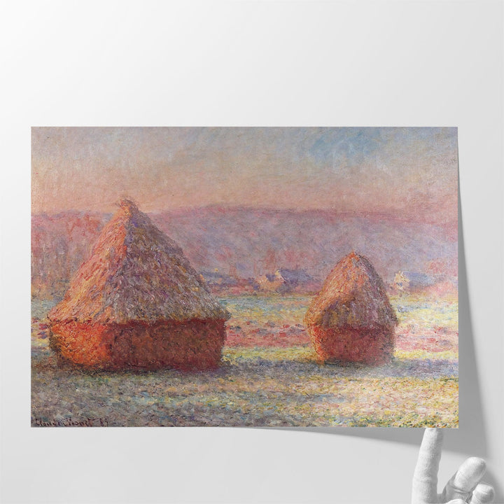 White Frost, Sunrise, 1889 - Canvas Print Wall Art