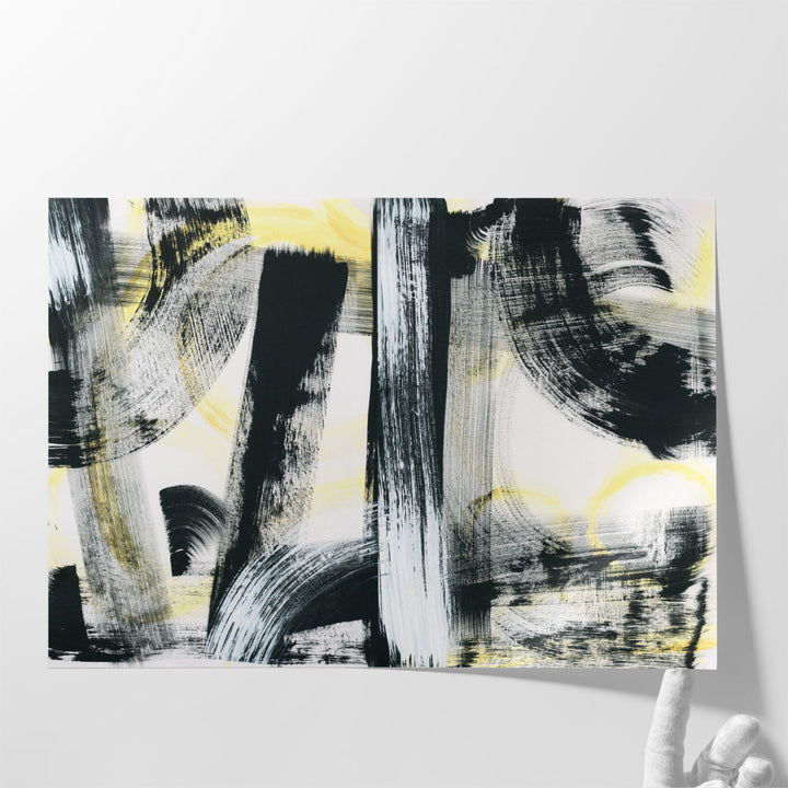 Minimalist artwork with bold black lines