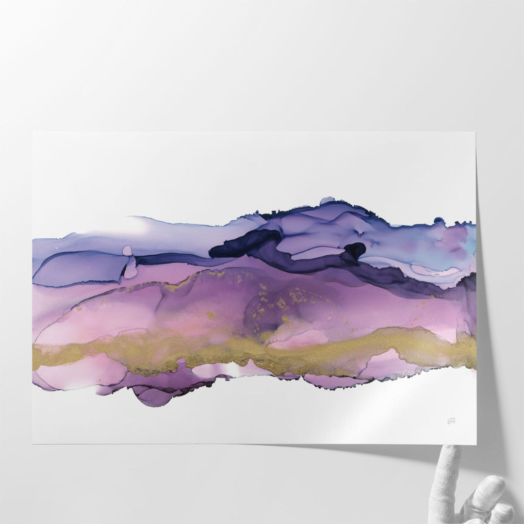 Big Framed Watercolor Painting for Hallway – oversized coastal abstract art
