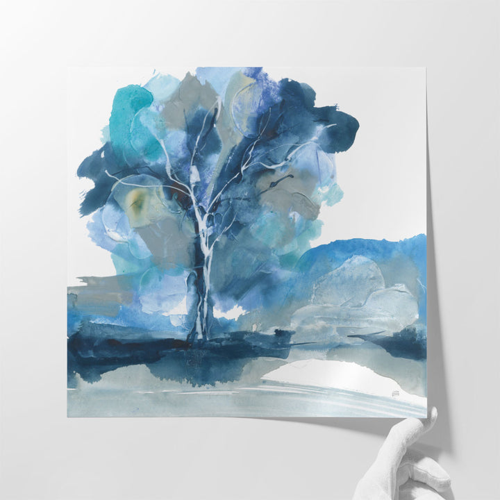 Blue Impasto II - Canvas Print Wall Art