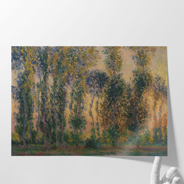 Poplars at Giverny, Sunrise, 1888 - Canvas Print Wall Art