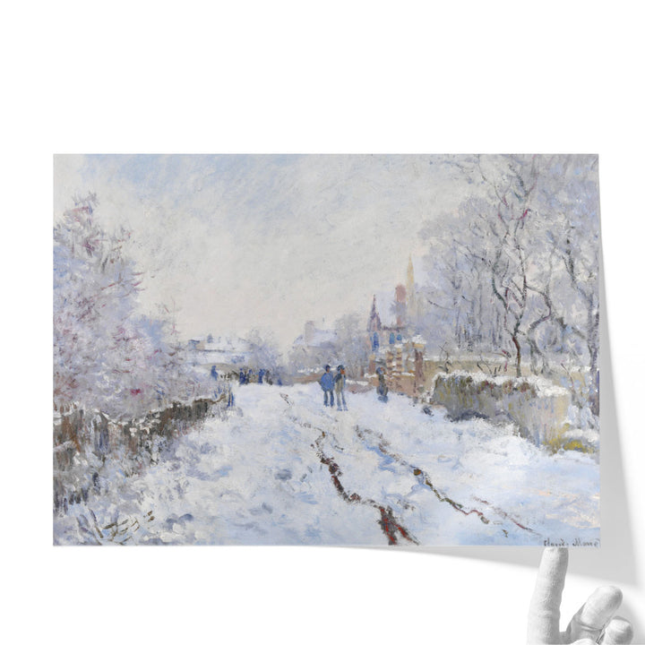 Snow at Argenteuil, 1874-1875 - Canvas Print Wall Art