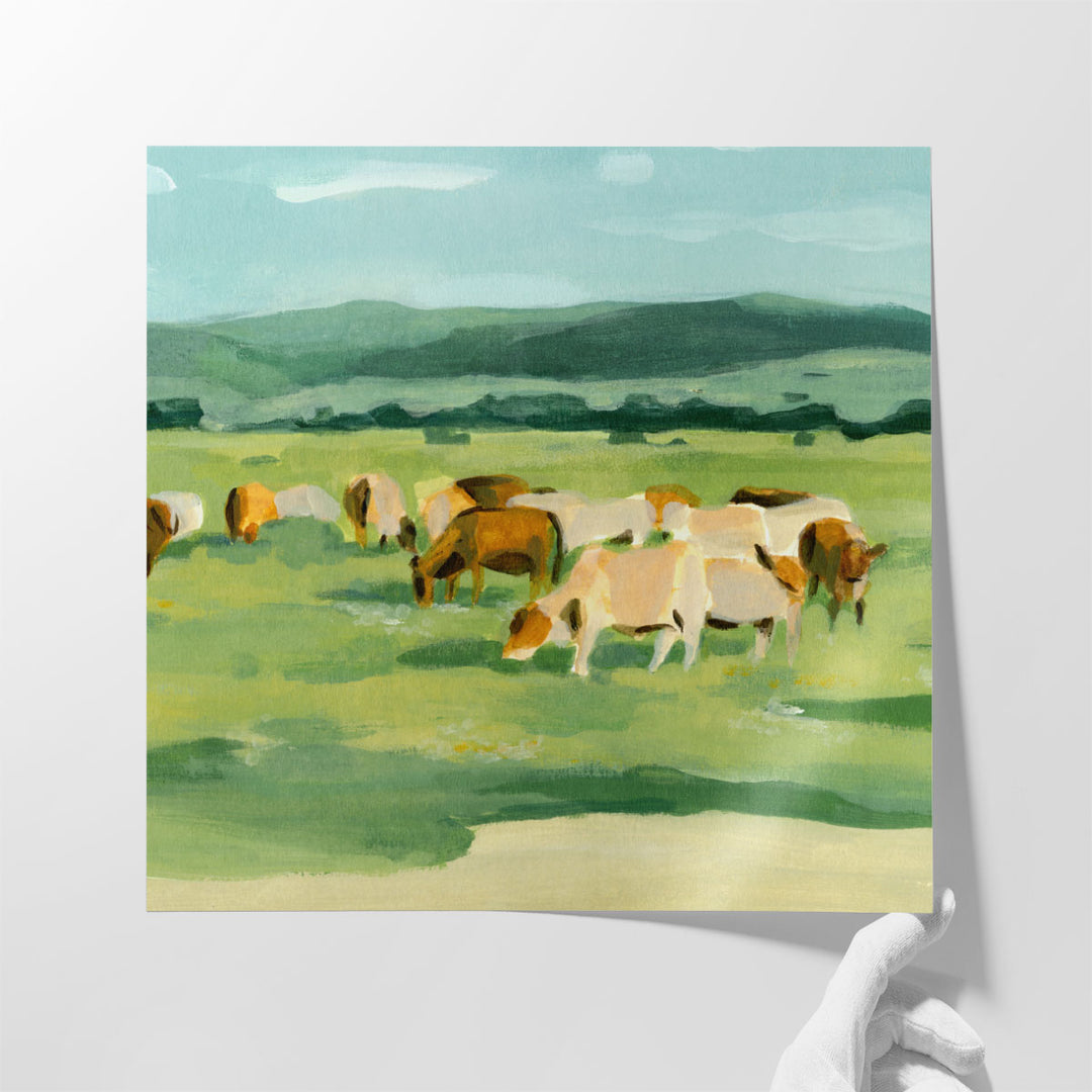 Large landscape paintings for farmhouse