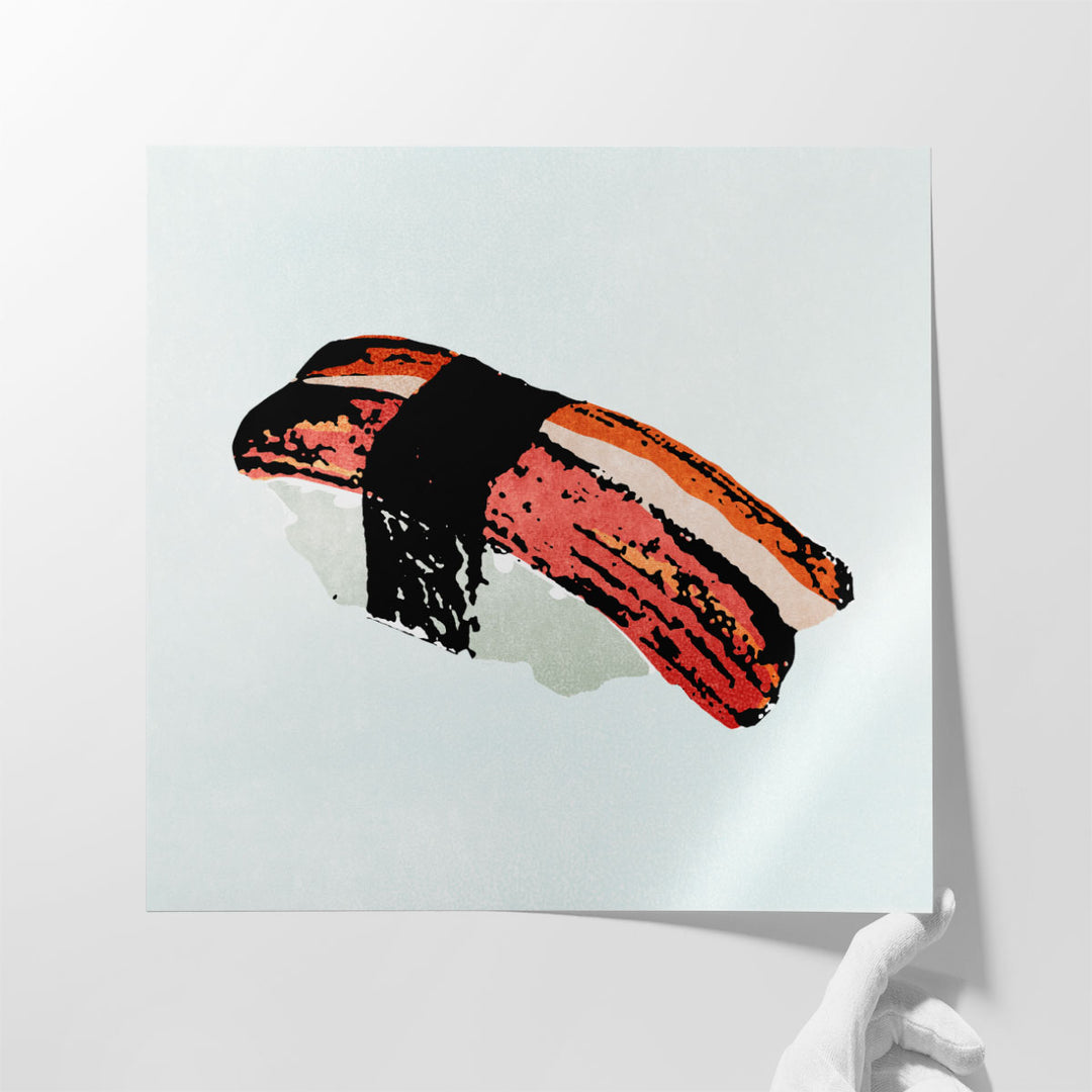 30x30 Canvas Print – sushi detail close-up