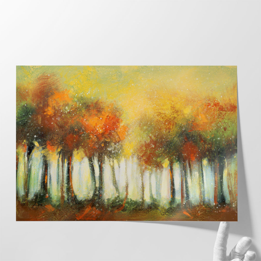 hallway wall decor – modern tree composition
