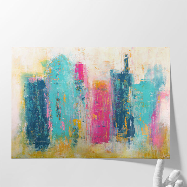 hallway wall decor – tranquil abstract canvas