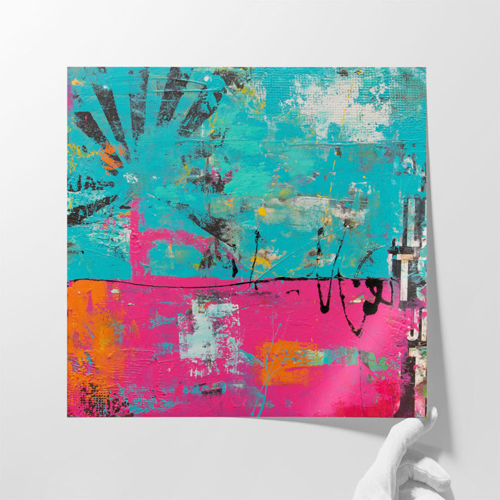 bedroom art decor – serene pink canvas