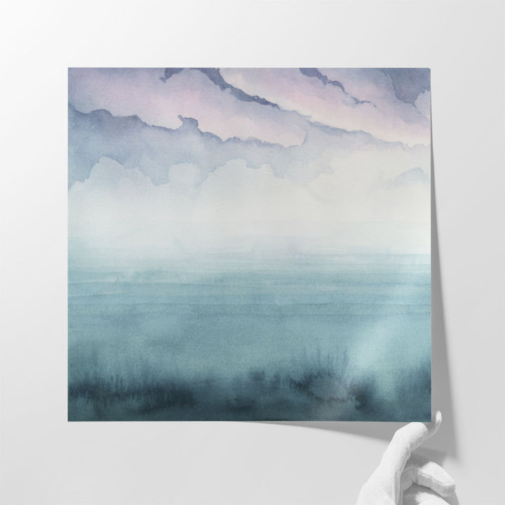Watercolor Art Prints for Home Decor – calm neutral-toned landscape