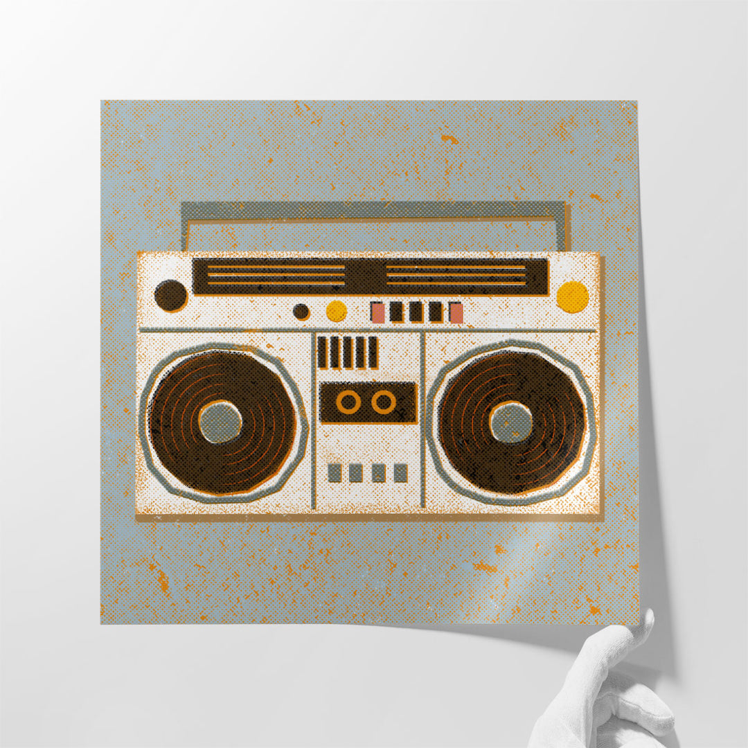 Music Lover’s Wall Decor with stylized vinyl icon