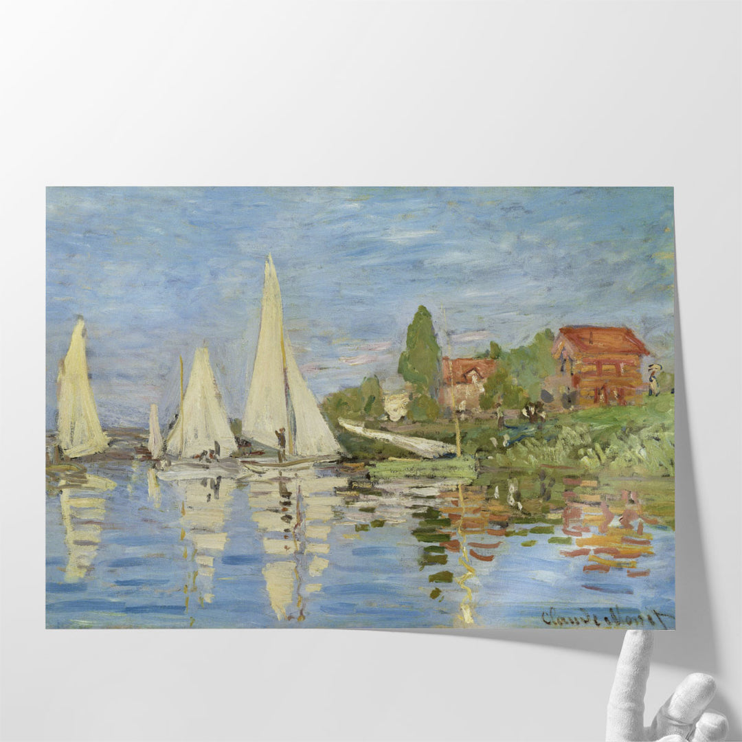 Regattas at Argenteuil, 1872 - Canvas Print Wall Art