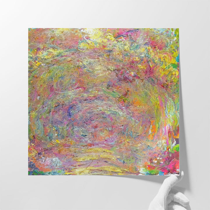 Path under the Rose Trellises, 1918 - 1924 - Canvas Print Wall Art