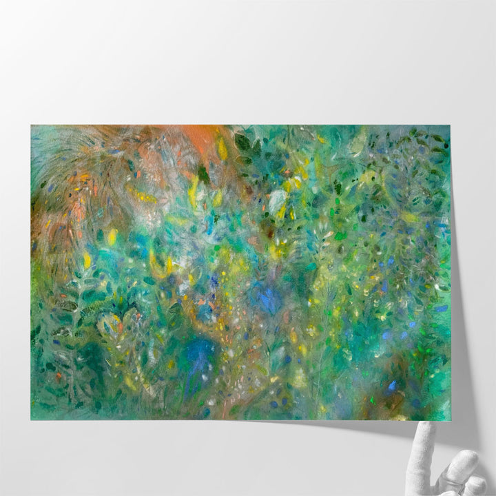 nature prints lush foliage watercolor print