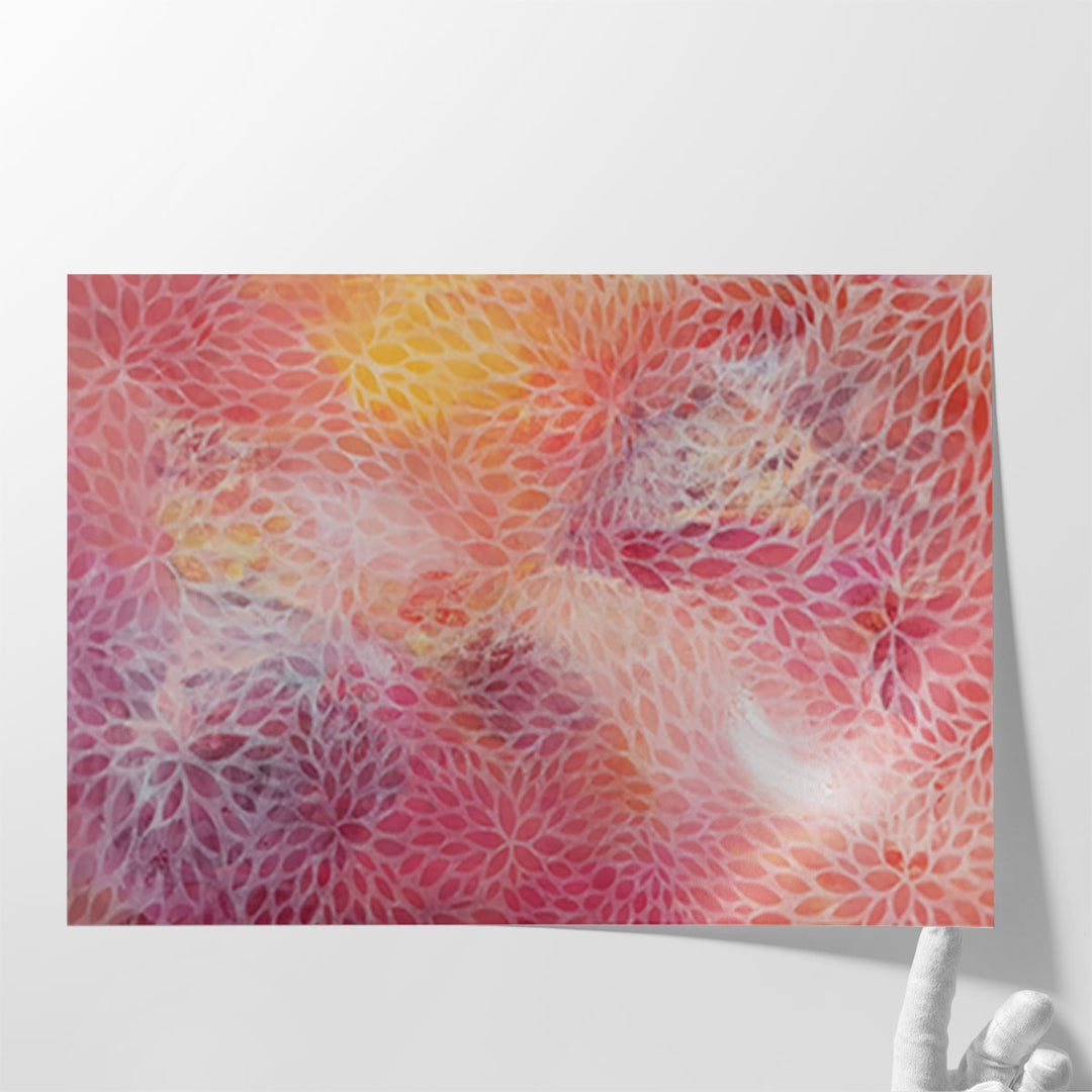 bedroom wall decor – floral canvas above bed
