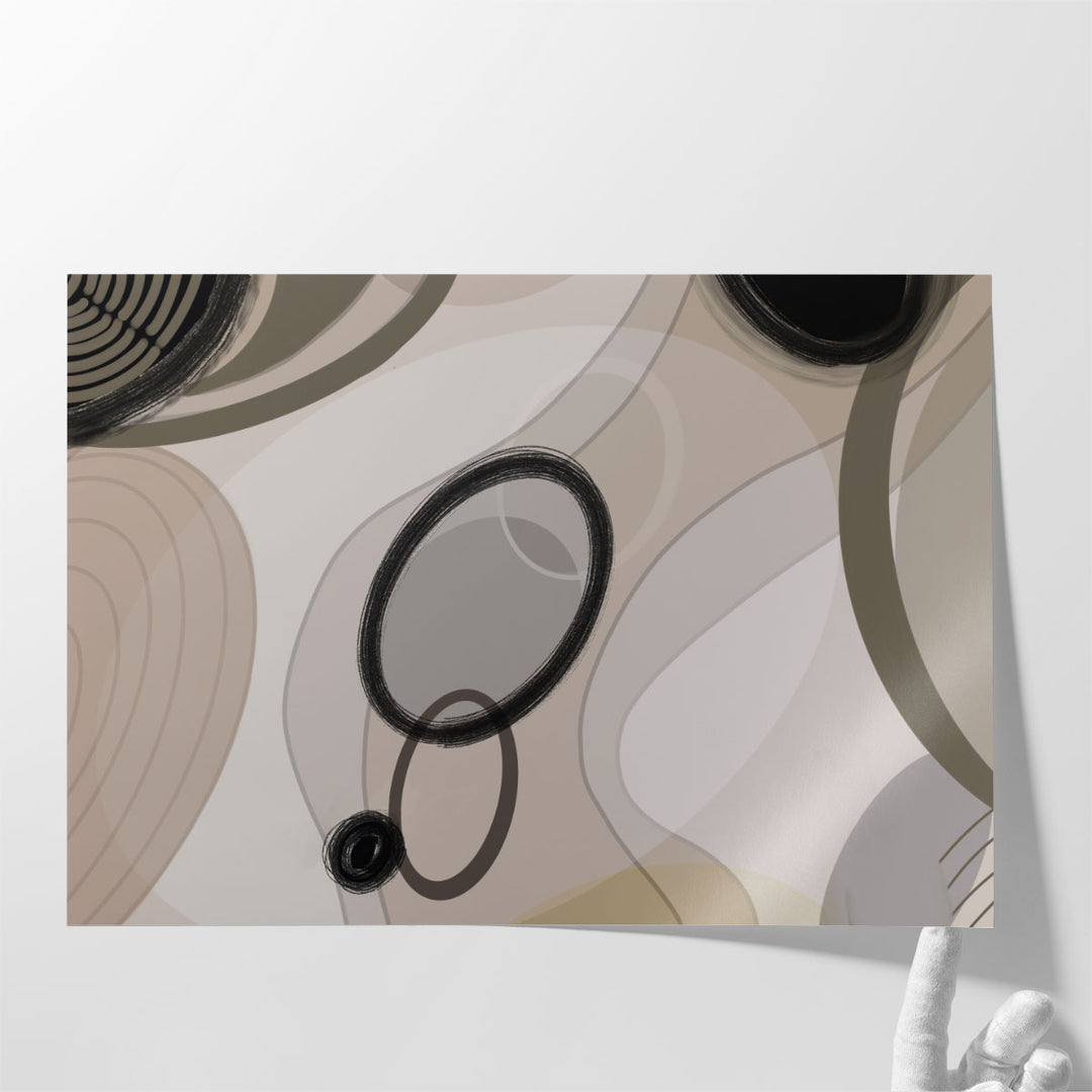 Bedroom wall decor with minimal abstract design