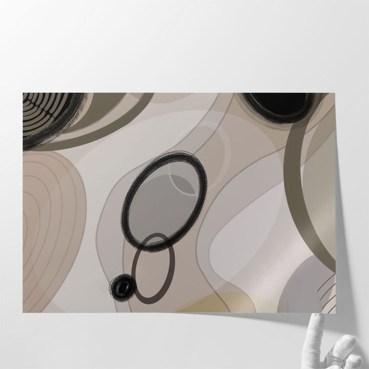 Bedroom wall decor with minimal abstract design