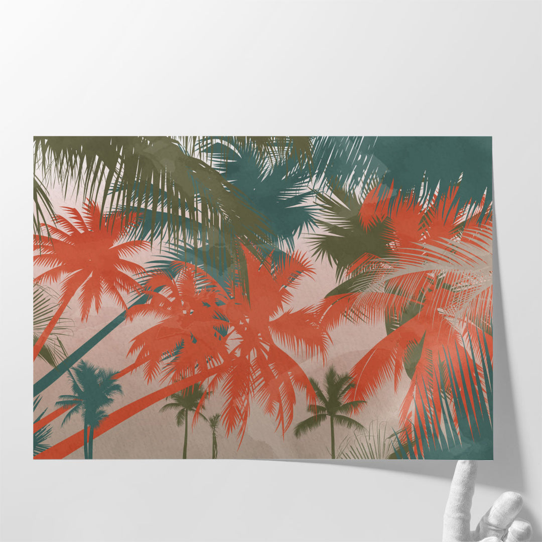 36x24 canvas print tropical palm art