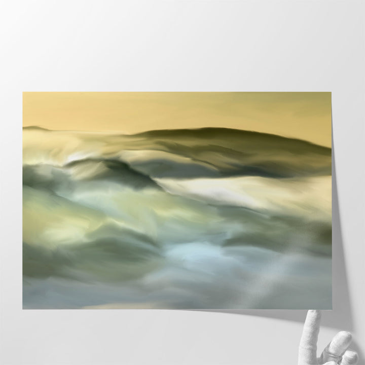 living room paintings – serene landscape art