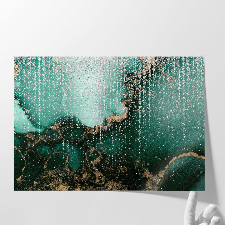 Bedroom artwork – luxurious marble pattern print