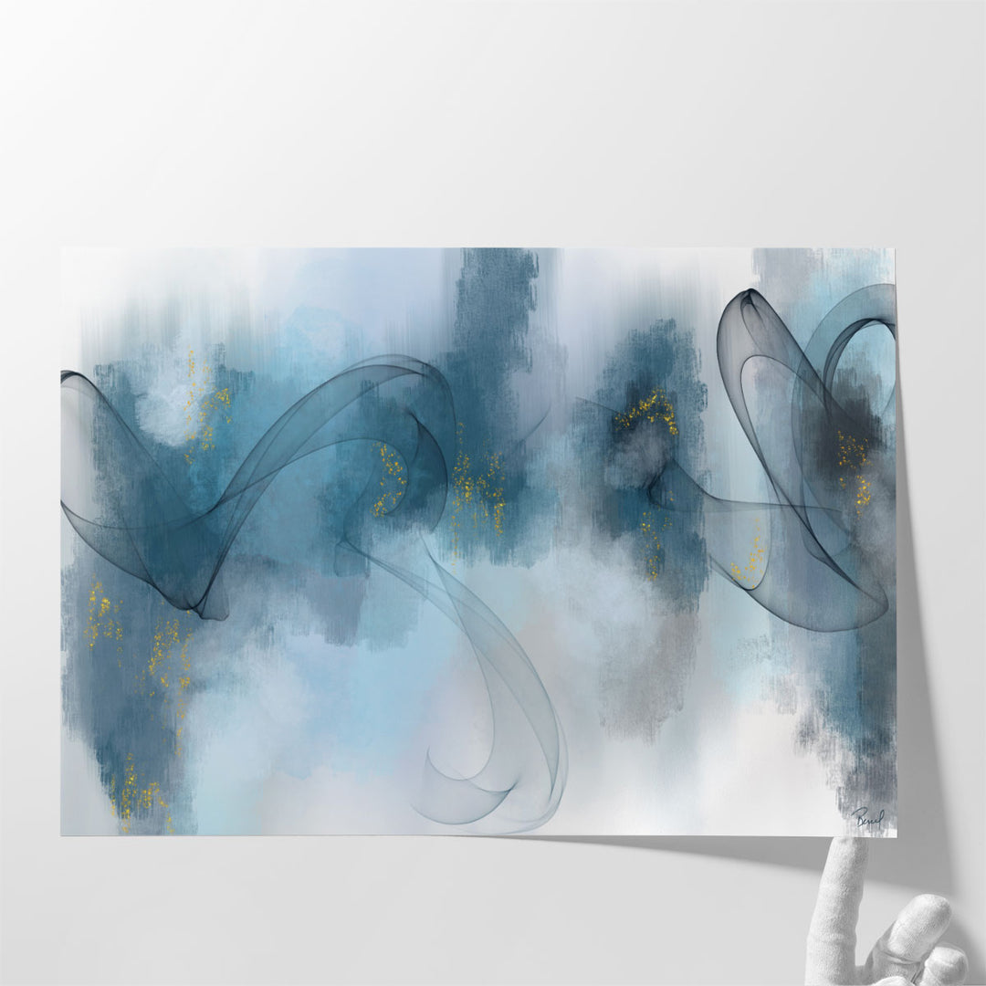 hallway artwork guiding guests through design