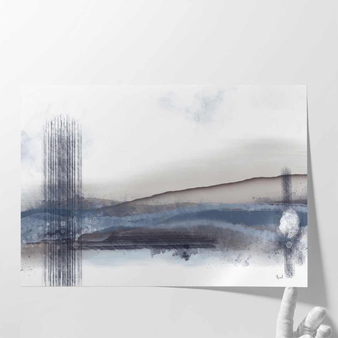 Hallway artwork with minimalist design