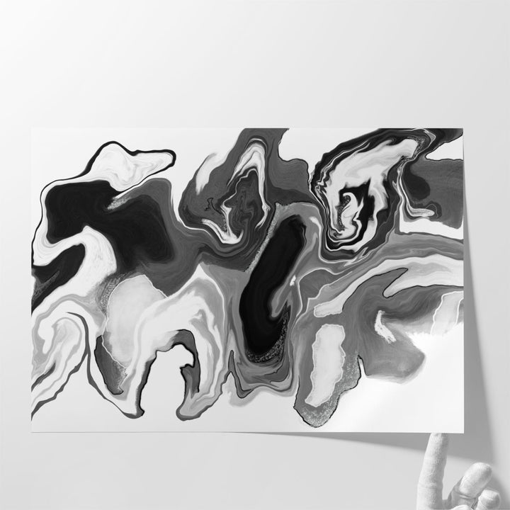 Hallway artwork with contemporary abstract design