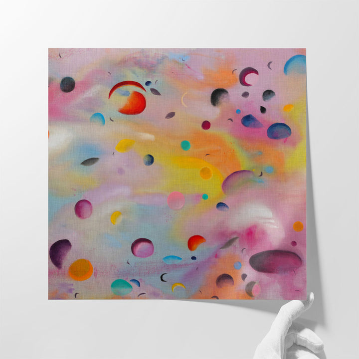 Large impressionist prints entryway display