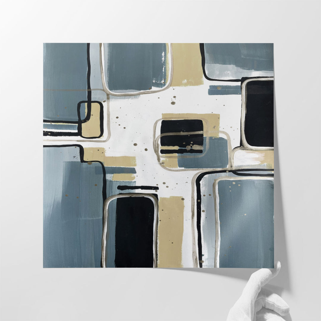 Unique wall decor for living room in cool palette