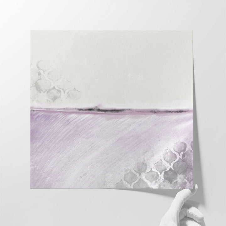 living room art decor – bold purple line