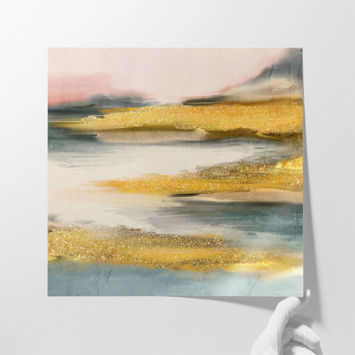 hallway wall decor – vibrant abstract canvas