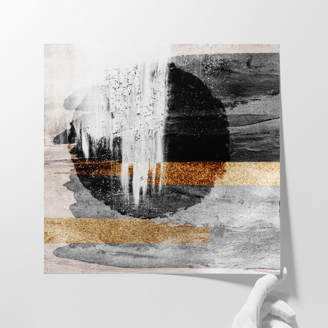 Wrapped canvas black white office style