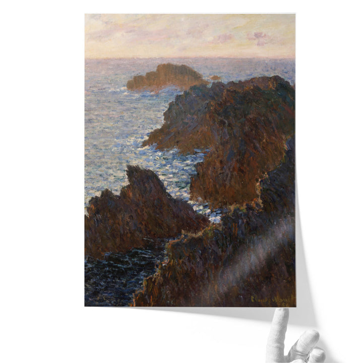 Rocks at Belle-Isle, Port-Domois, 1886 - Canvas Print Wall Art