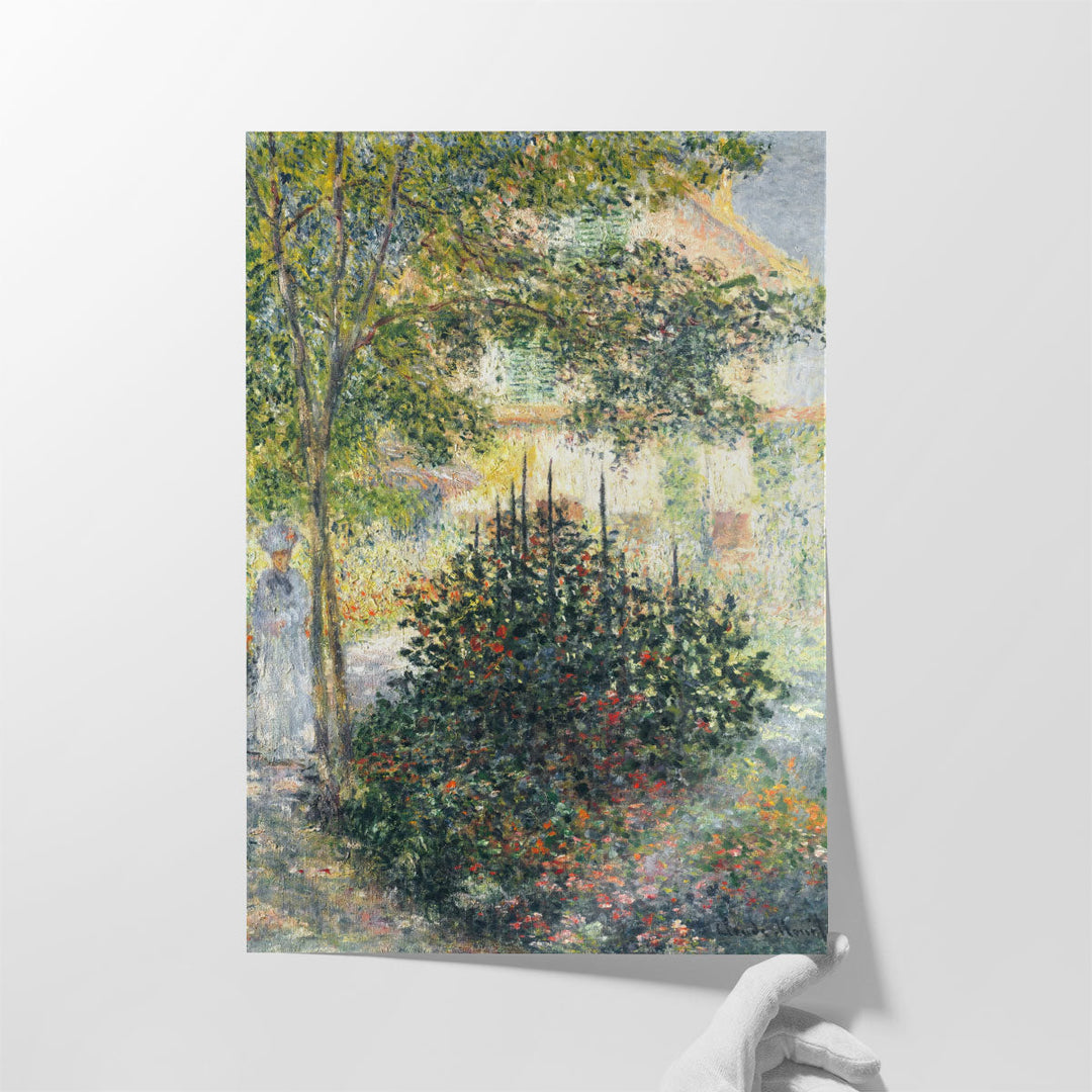 Camille Monet in the Garden at Argenteuil, 1876 - Canvas Print Wall Art