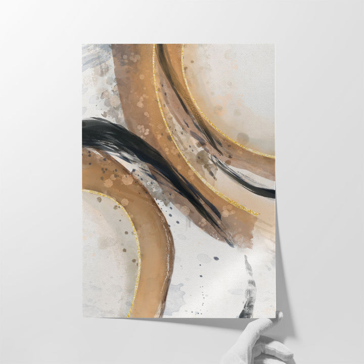 living room art – white background abstract print
