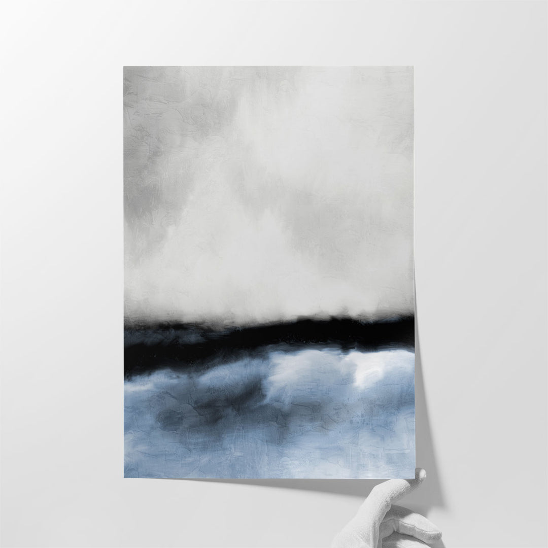 Modern wall art for bedroom in cool tones