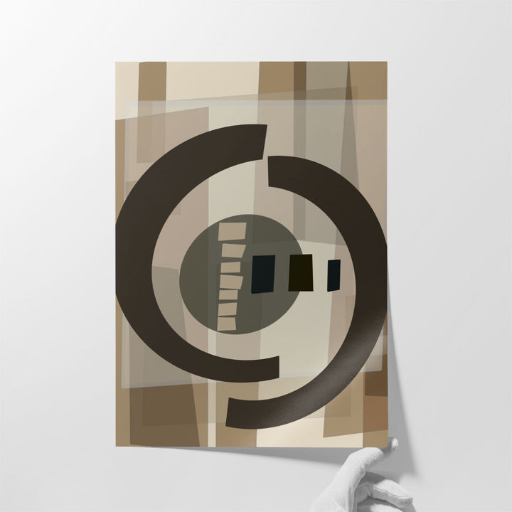living room art neutral abstract display