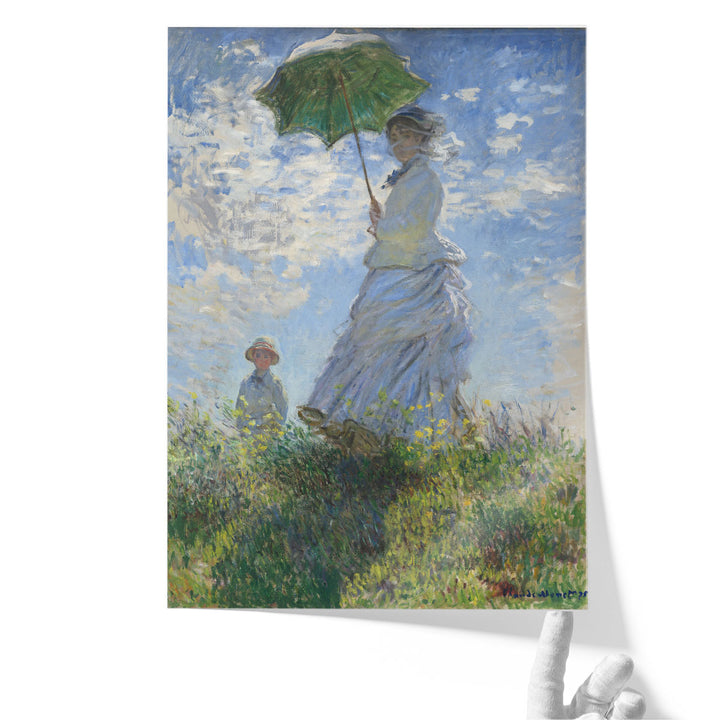 Madame Monet and Her Son, 1875 - Canvas Print Wall Art