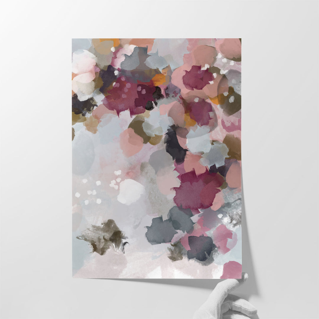 Bedroom canvas decor with calming abstract design