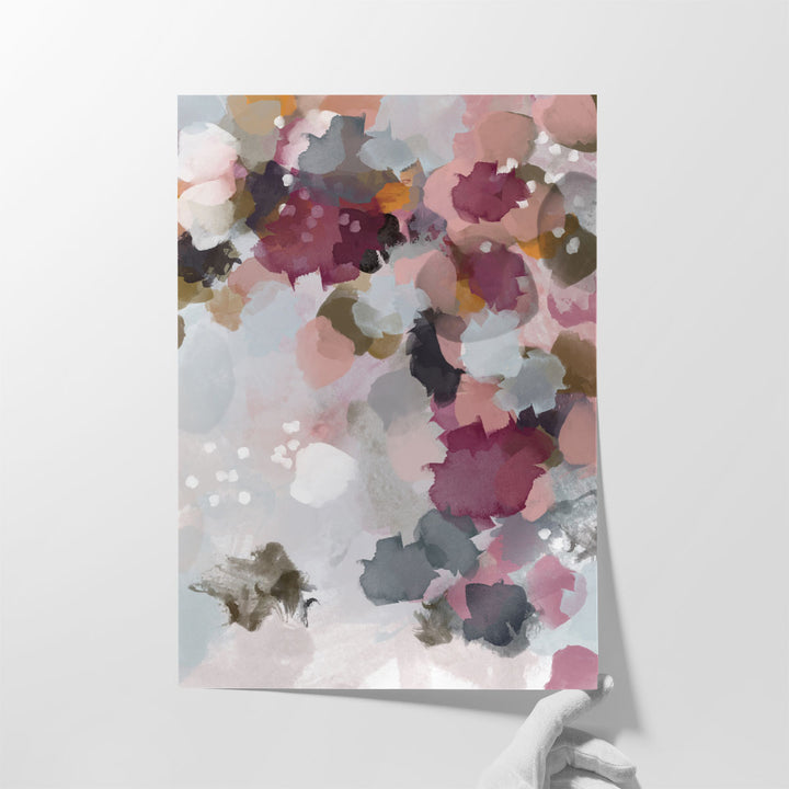 Bedroom canvas decor with calming abstract design