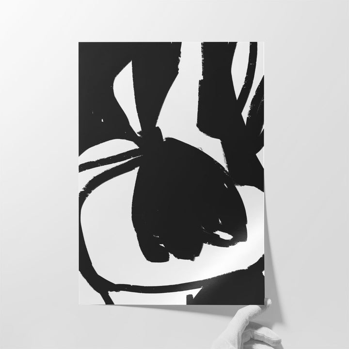 Minimalist wall decor with graphic abstract style