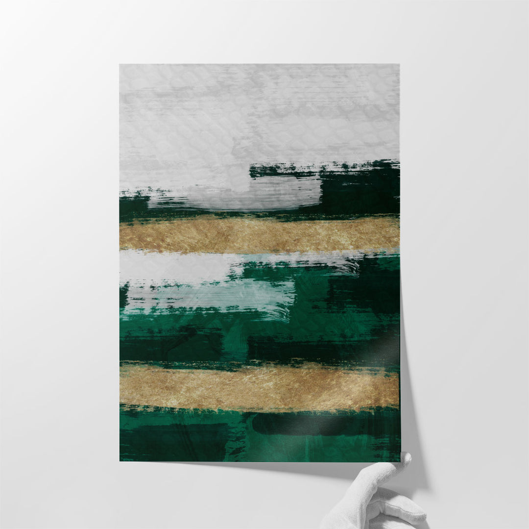 Extra Large Wall Art for Living Room – oversized emerald abstract print