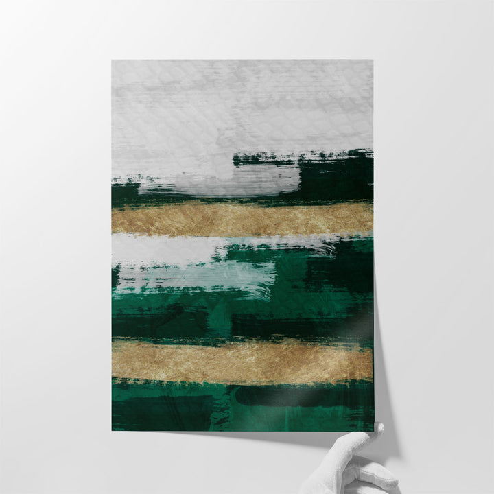 Extra Large Wall Art for Living Room – oversized emerald abstract print