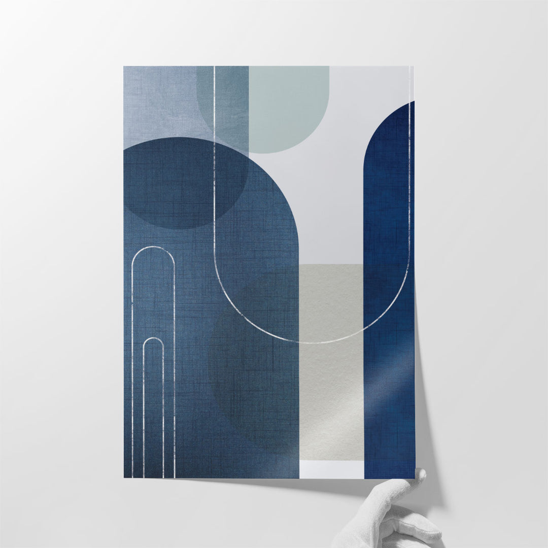 Oversized Geometric Wall Decor for Farmhouse – large canvas with modern structure